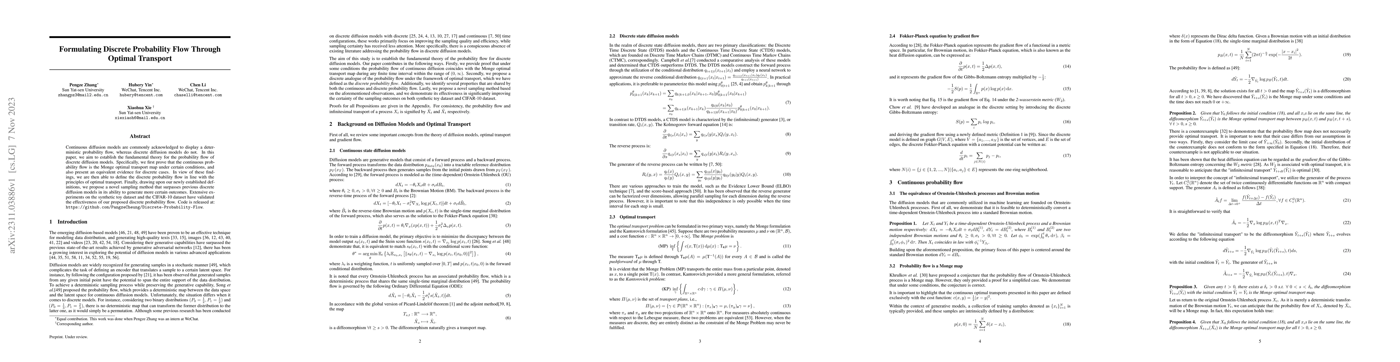 Thumbnail for Formulating Discrete Probability Flow Through Optimal Transport