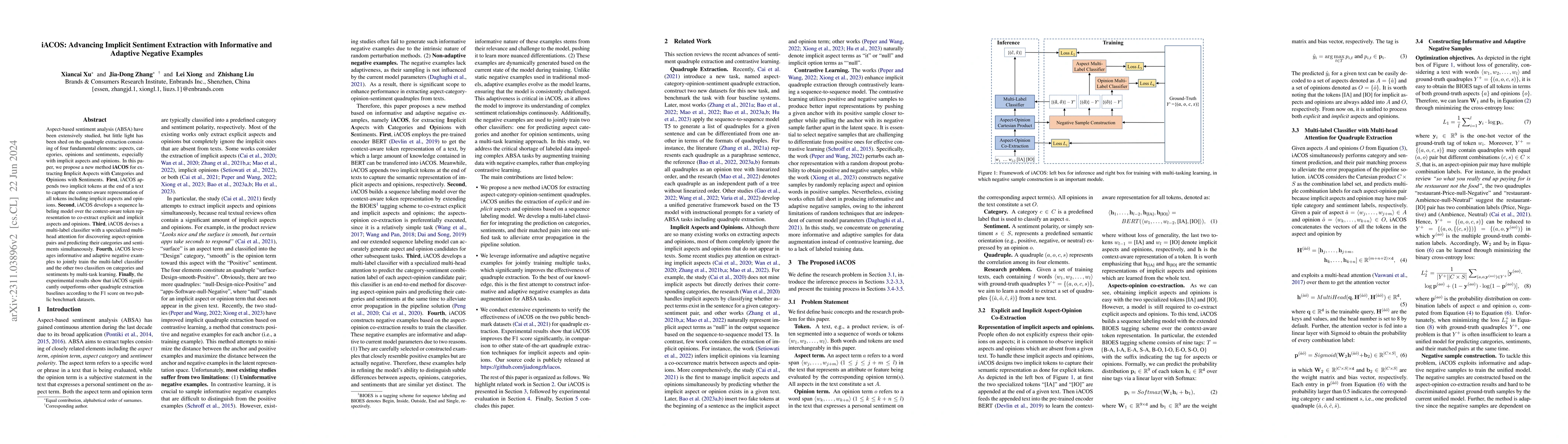 Thumbnail for iACOS: Advancing Implicit Sentiment Extraction with Informative and
  Adaptive Negative Examples