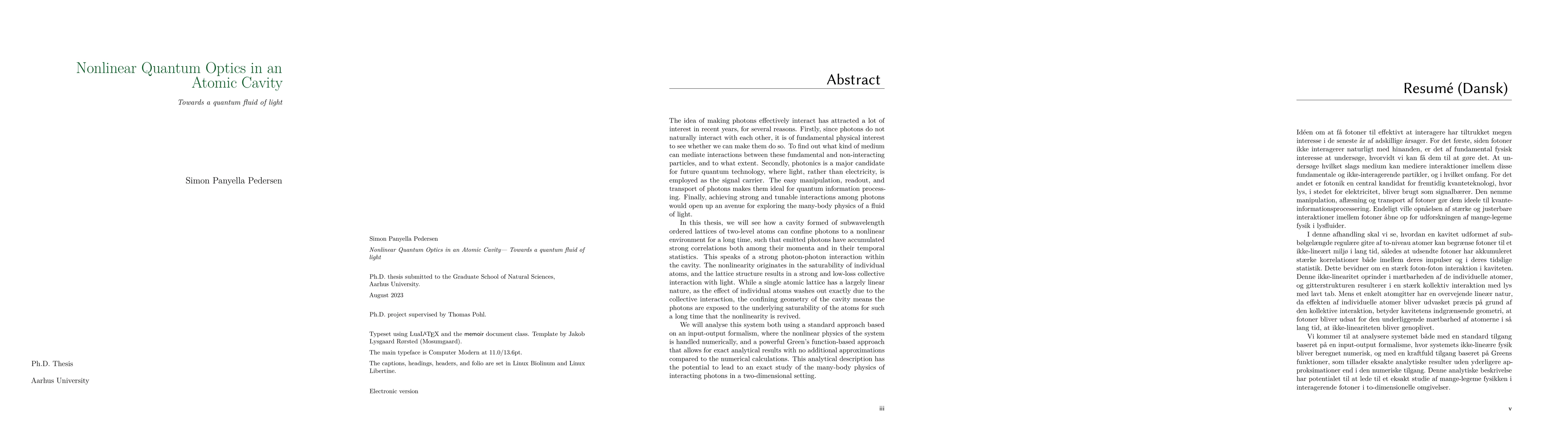 Thumbnail for Nonlinear Quantum Optics in an Atomic Cavity