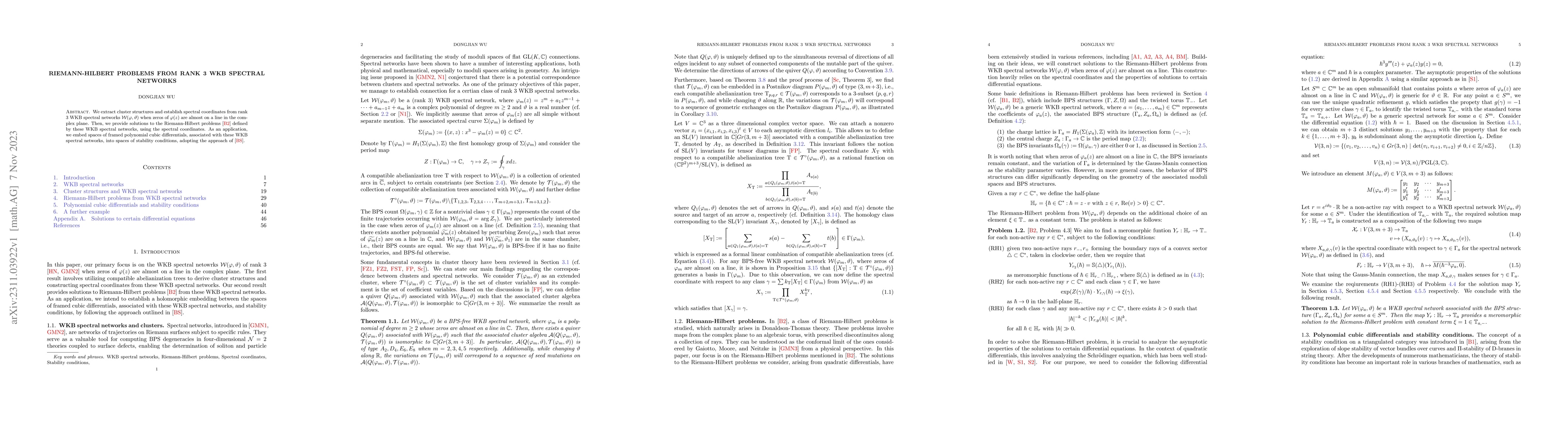 Thumbnail for Riemann-Hilbert problems from rank 3 WKB spectral networks