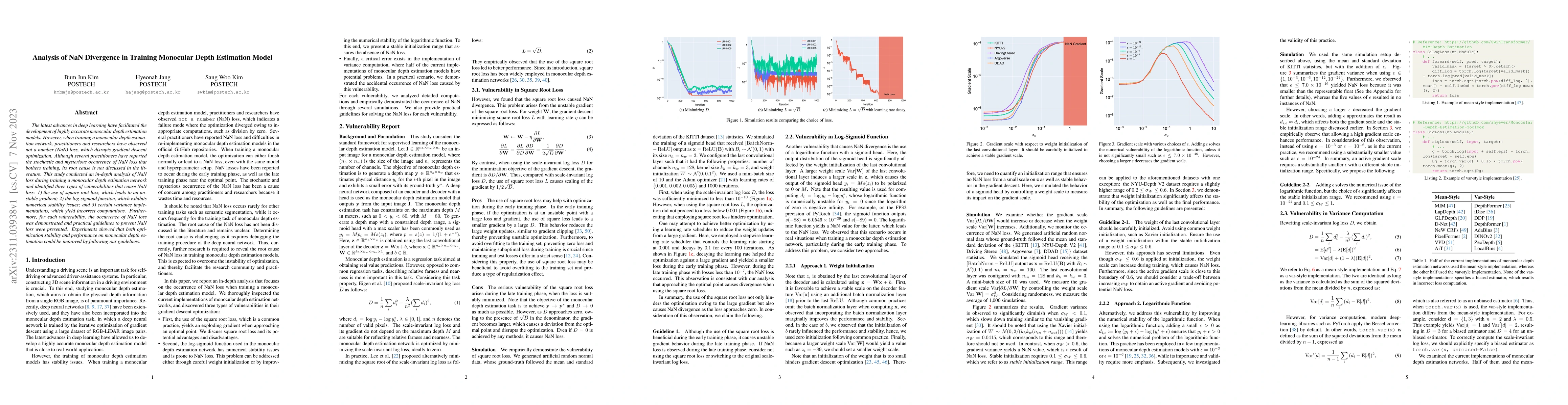 Thumbnail for Analysis of NaN Divergence in Training Monocular Depth Estimation Model