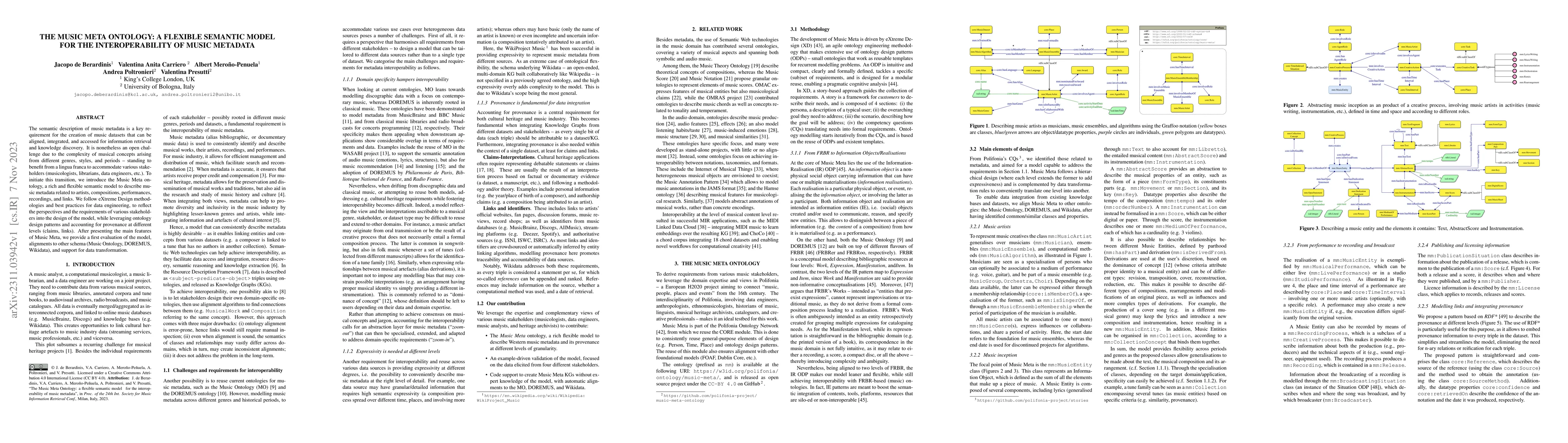 Thumbnail for The Music Meta Ontology: a flexible semantic model for the
  interoperability of music metadata