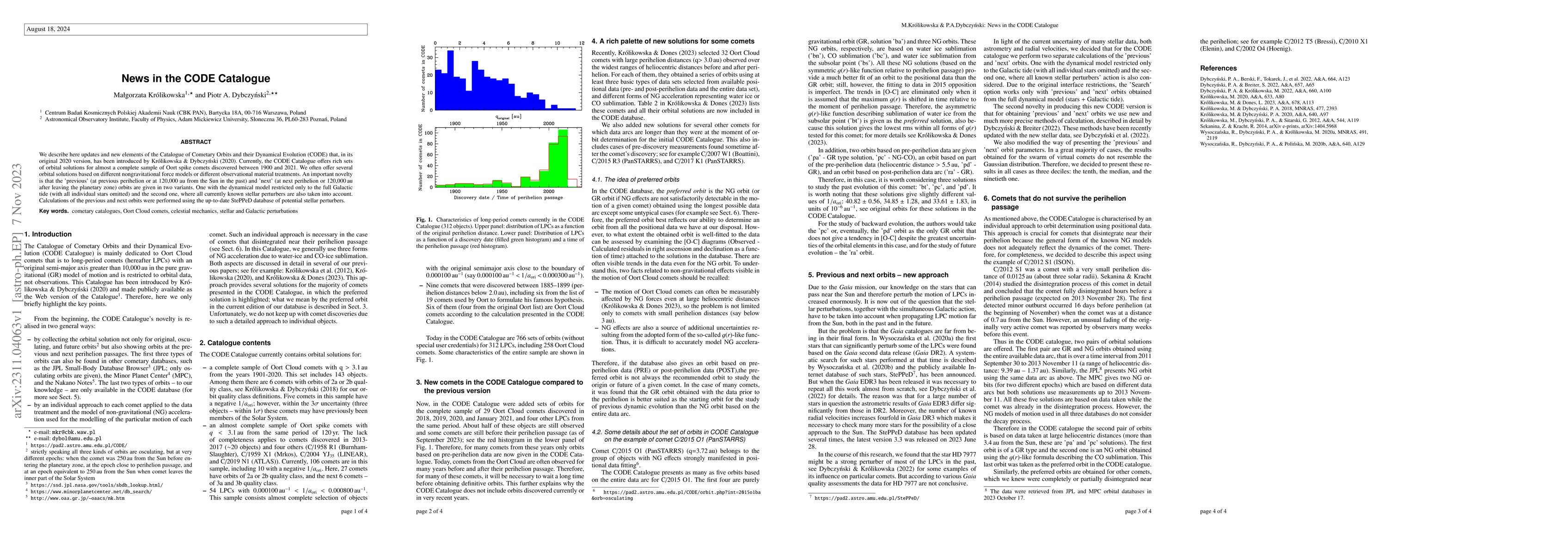 Thumbnail for News in the CODE Catalogue