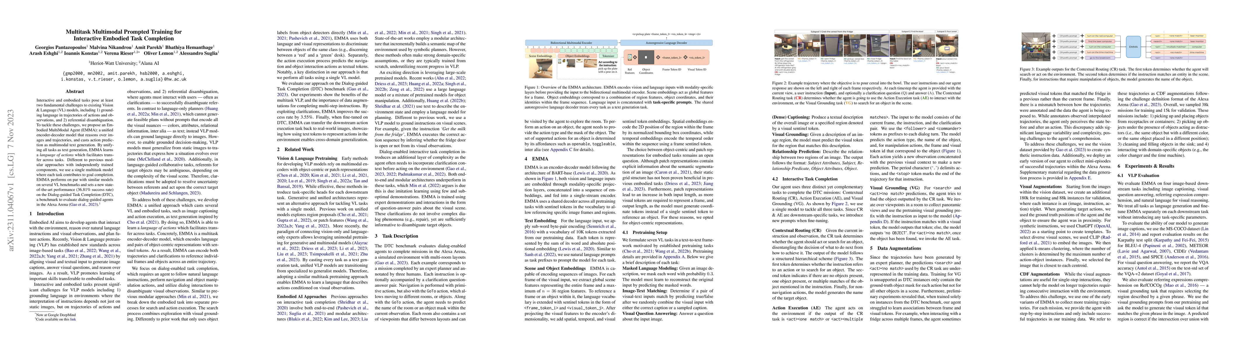 Thumbnail for Multitask Multimodal Prompted Training for Interactive Embodied Task
  Completion