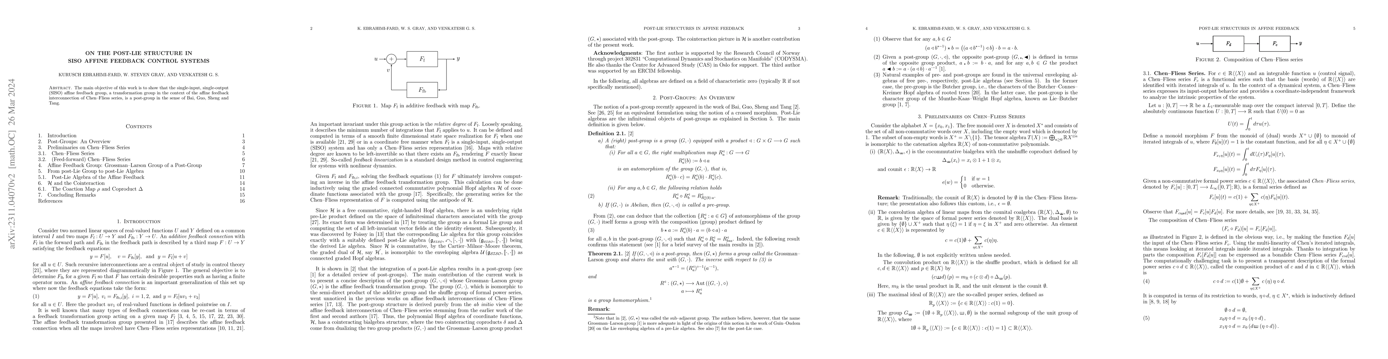 Thumbnail for On the Post-Lie Structure in SISO Affine Feedback Control Systems