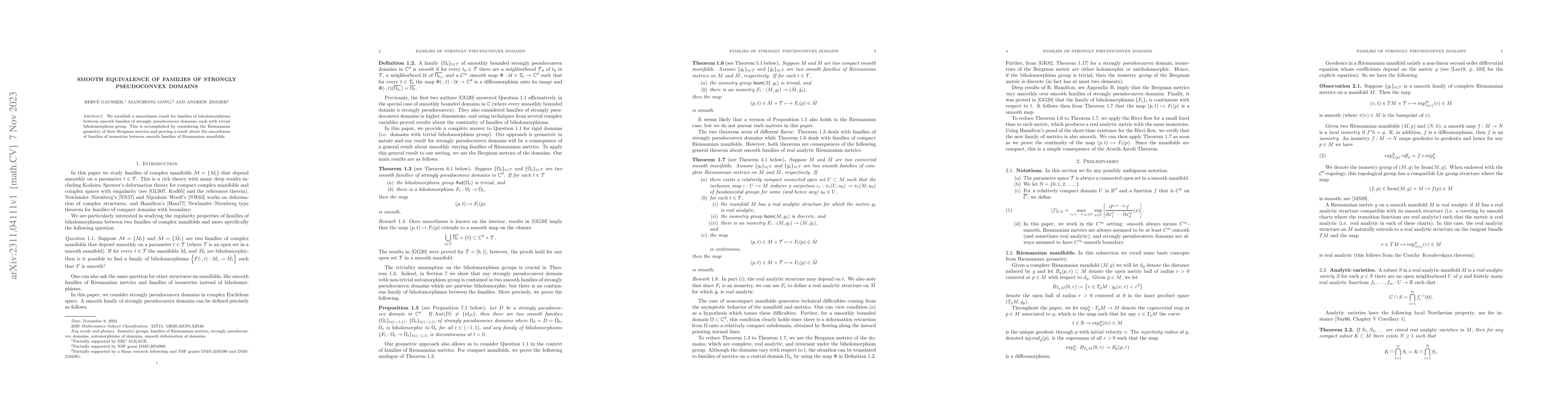 Thumbnail for Smooth equivalence of families of strongly pseudoconvex domains