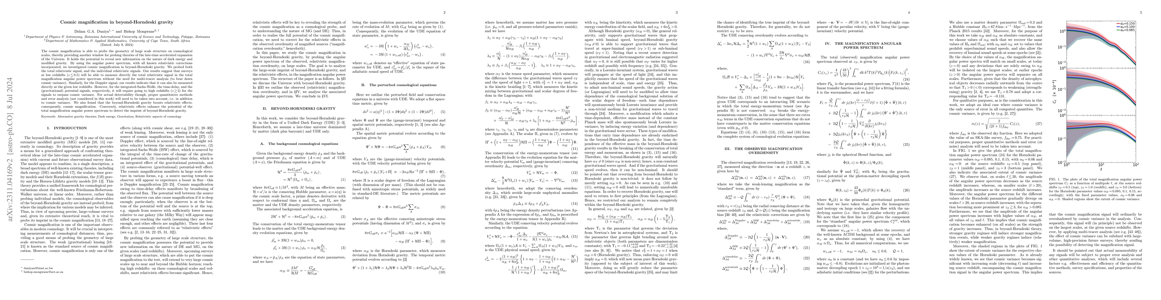 Thumbnail for Cosmic magnification in beyond-Horndeski gravity