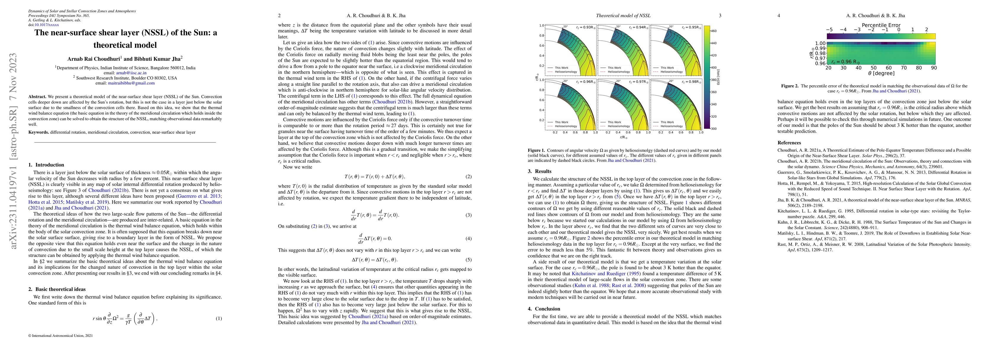 Thumbnail for The Near-surface Shear Layer (NSSL) of the Sun: A Theoretical Model