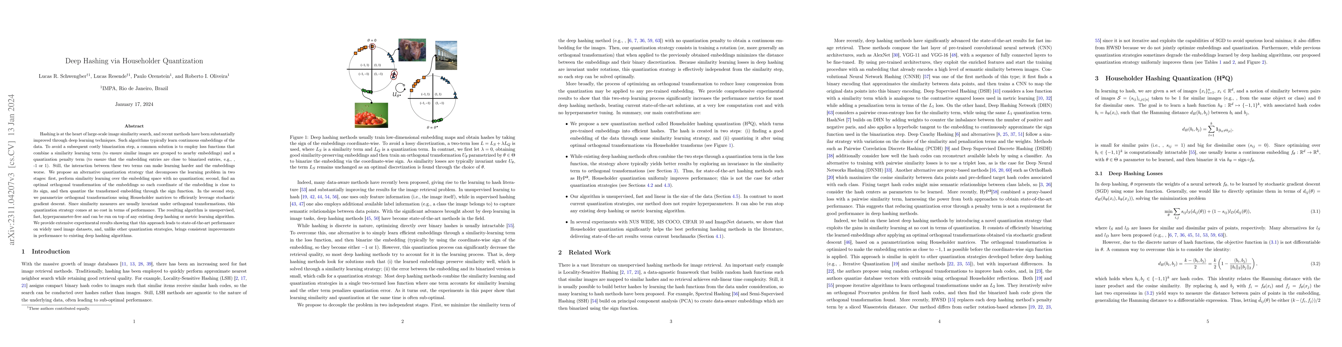 Thumbnail for Deep Hashing via Householder Quantization