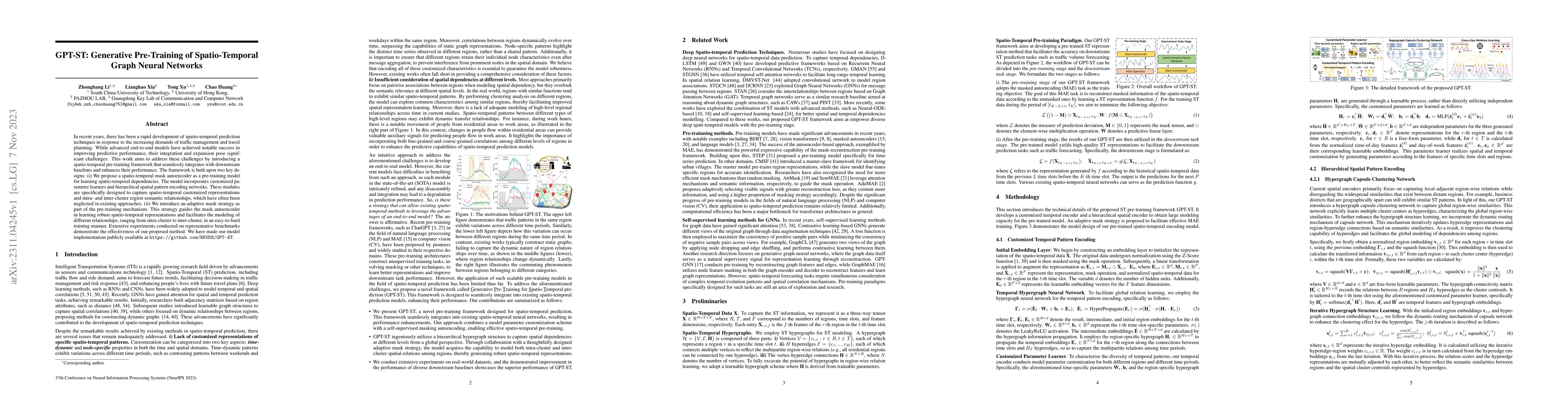 Thumbnail for GPT-ST: Generative Pre-Training of Spatio-Temporal Graph Neural Networks