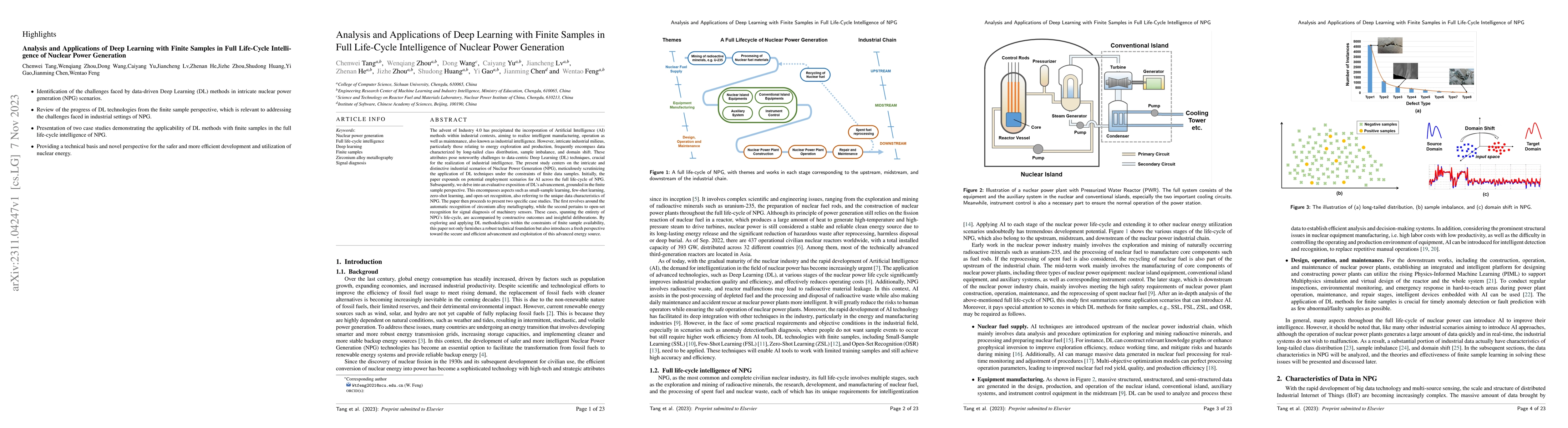 Thumbnail for Analysis and Applications of Deep Learning with Finite Samples in Full
  Life-Cycle Intelligence of Nuclear Power Generation