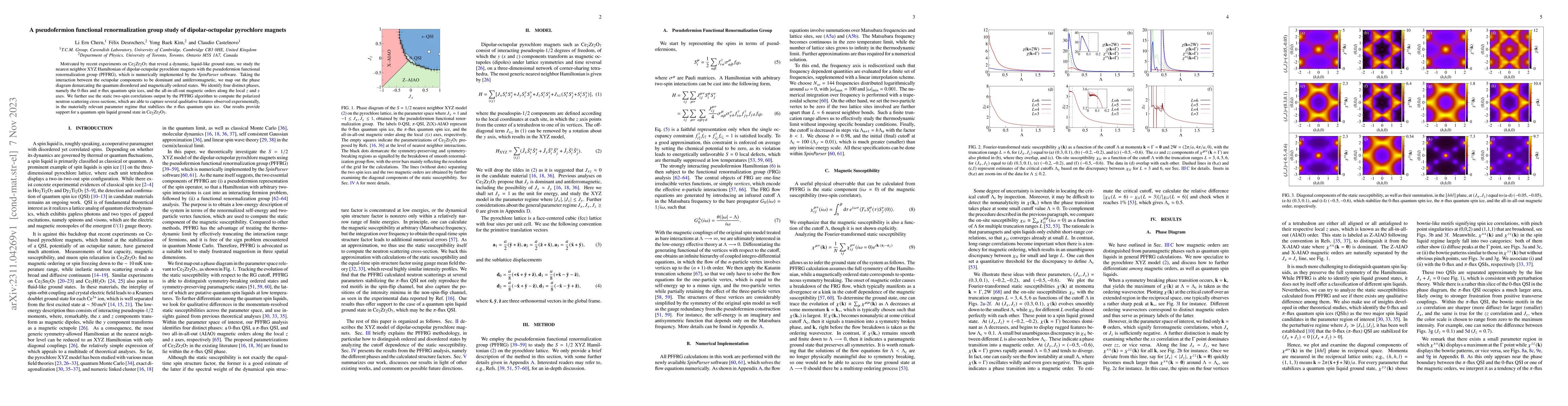 Thumbnail for A pseudofermion functional renormalization group study of
  dipolar-octupolar pyrochlore magnets
