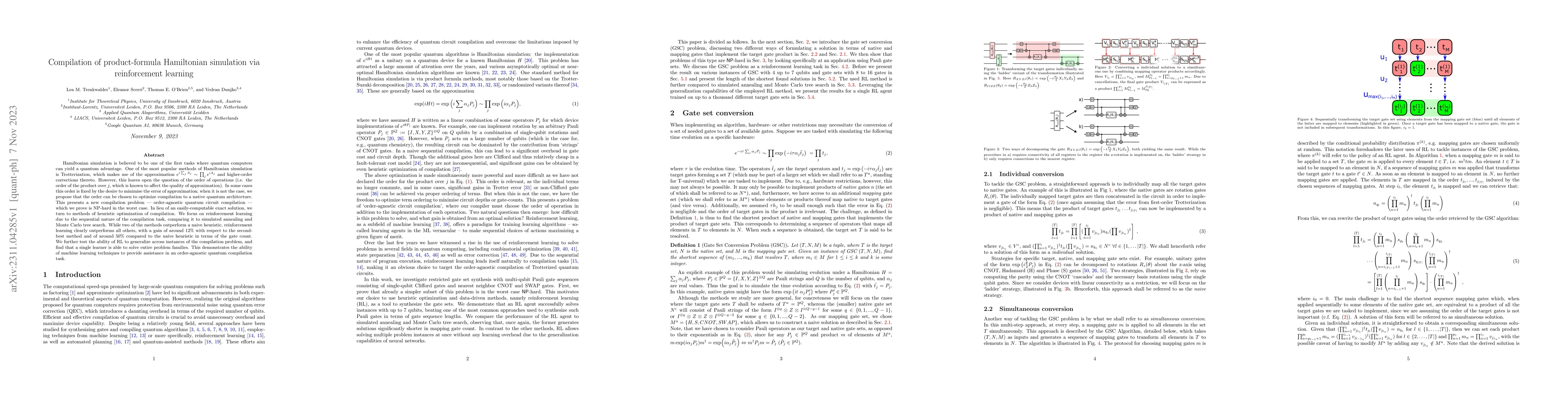 Thumbnail for Compilation of product-formula Hamiltonian simulation via reinforcement
  learning