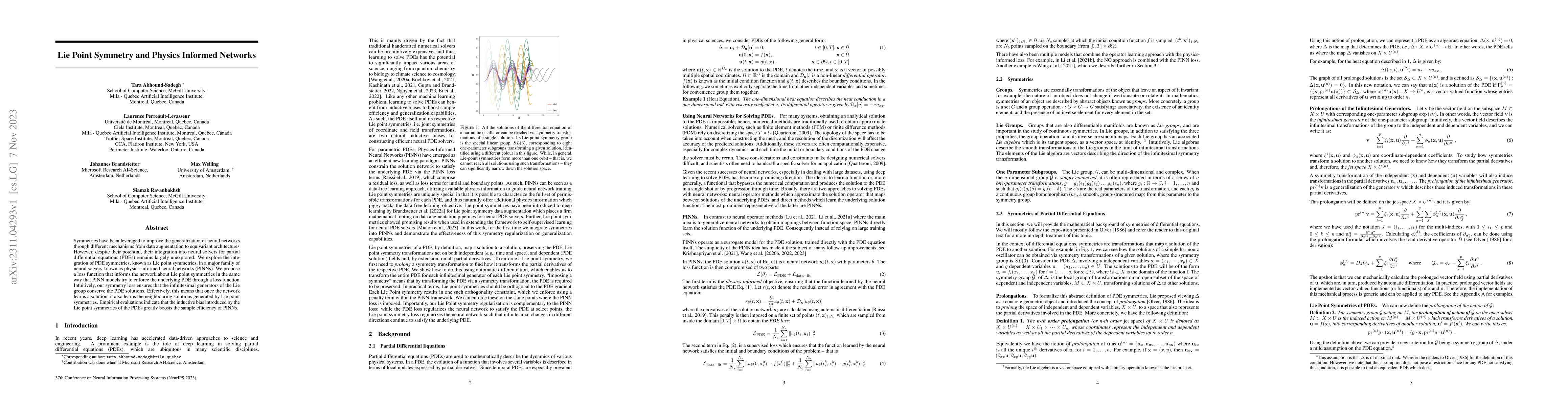 Thumbnail for Lie Point Symmetry and Physics Informed Networks