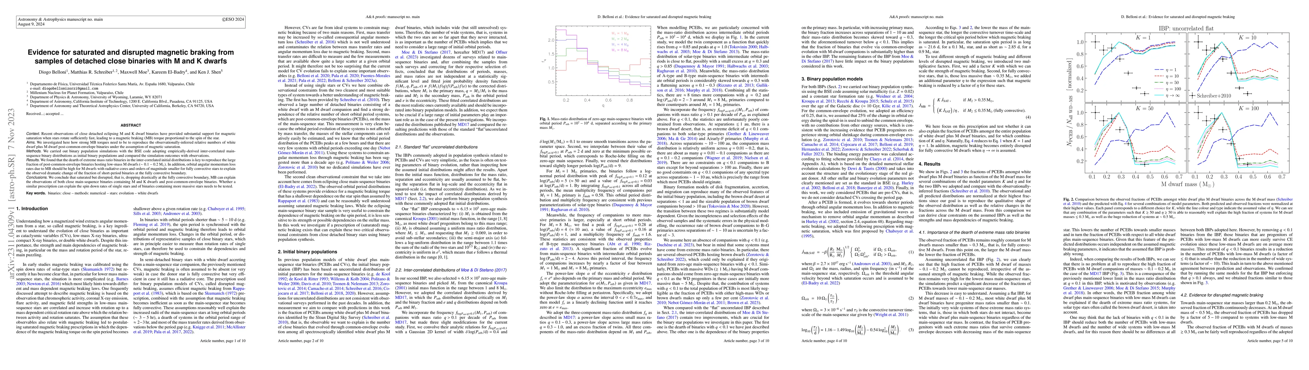 Thumbnail for Evidence for saturated and disrupted magnetic braking from samples of
  detached close binaries with M and K dwarfs