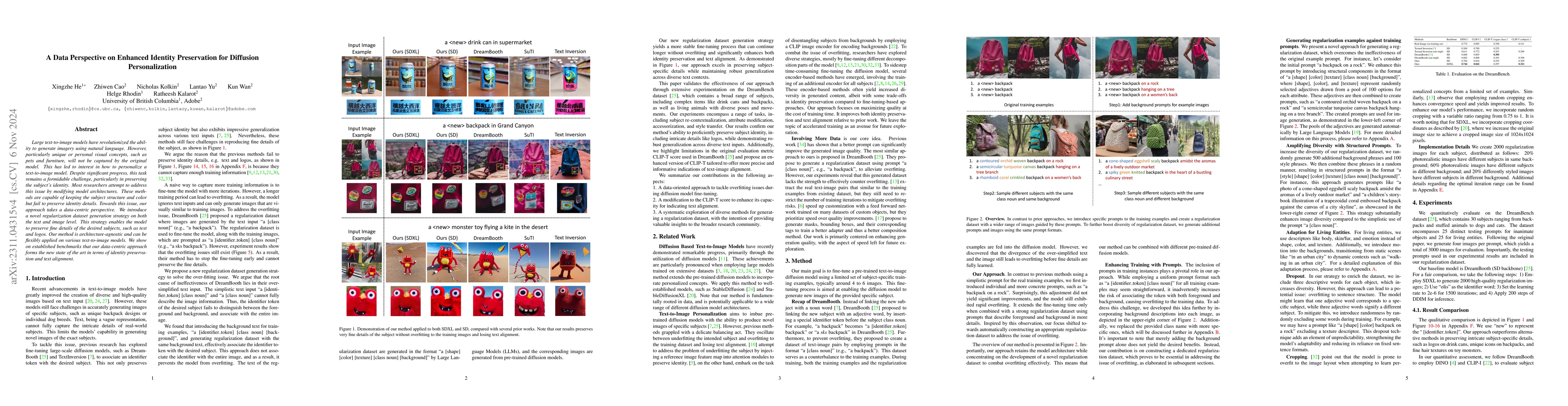 Thumbnail for A Data Perspective on Enhanced Identity Preservation for Diffusion
  Personalization