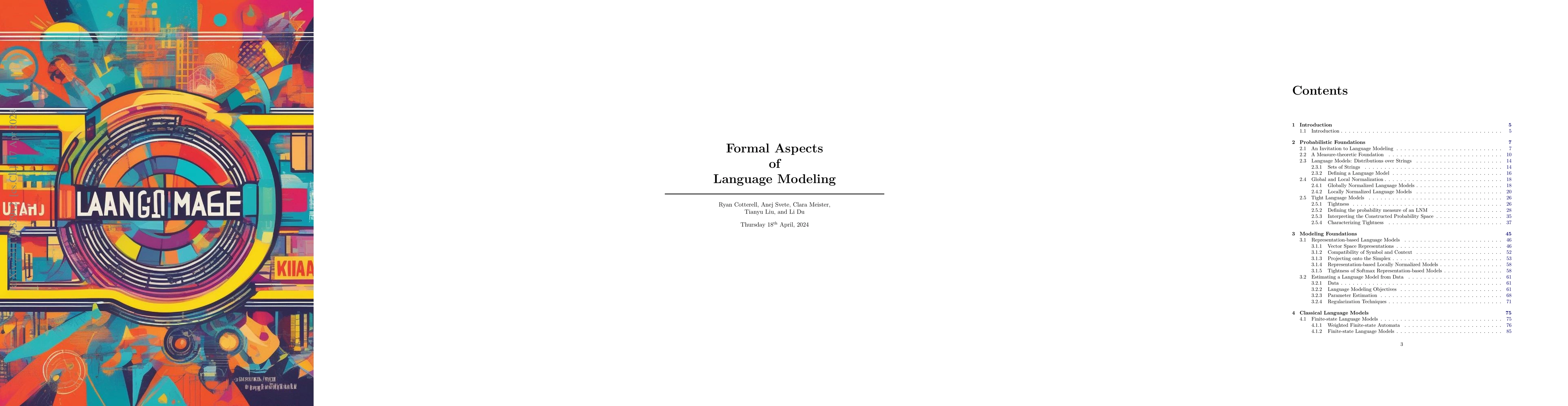 Thumbnail for Formal Aspects of Language Modeling