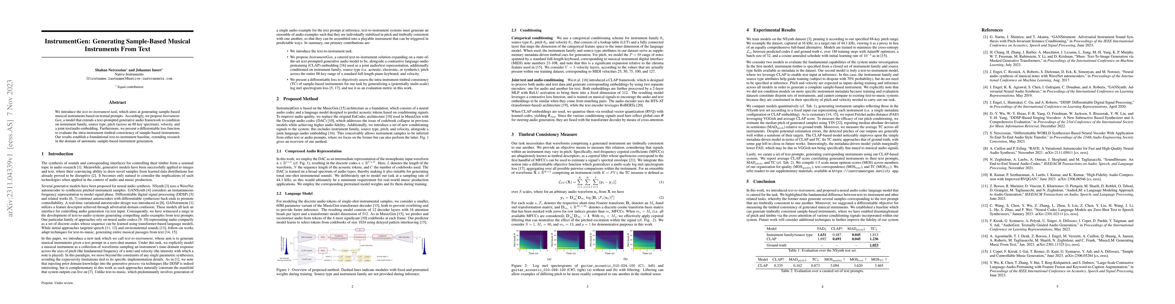 Thumbnail for InstrumentGen: Generating Sample-Based Musical Instruments From Text
