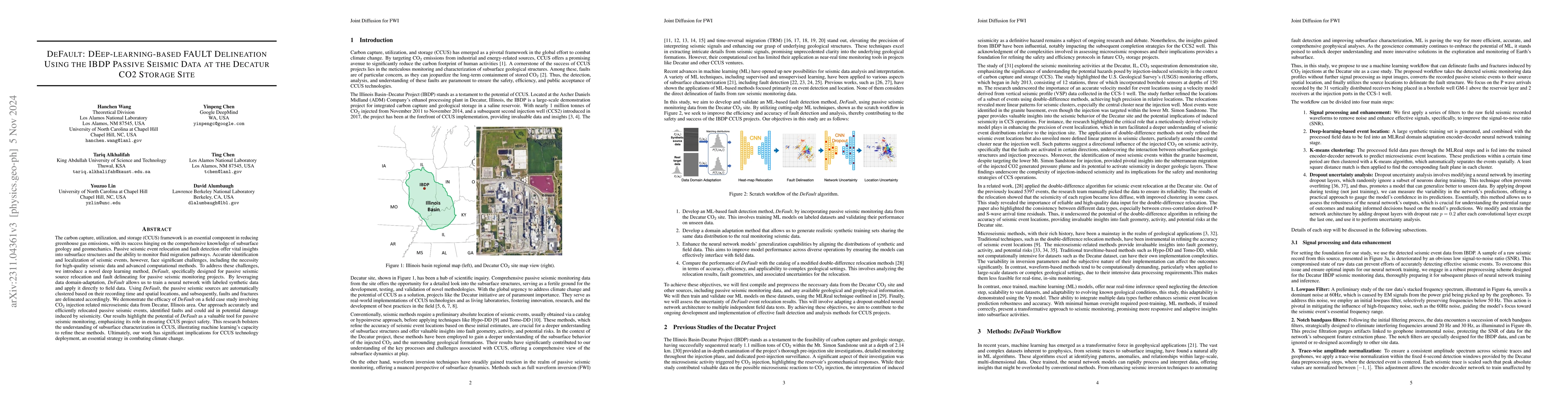 Thumbnail for \textsc{DeFault}: Deep-learning-based Fault Delineation