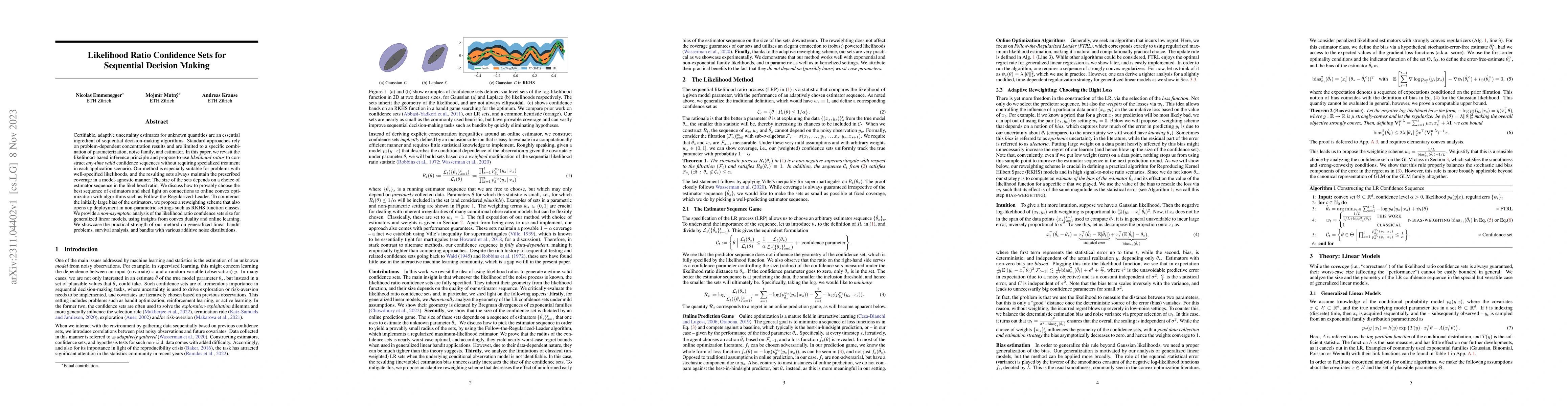 Thumbnail for Likelihood Ratio Confidence Sets for Sequential Decision Making