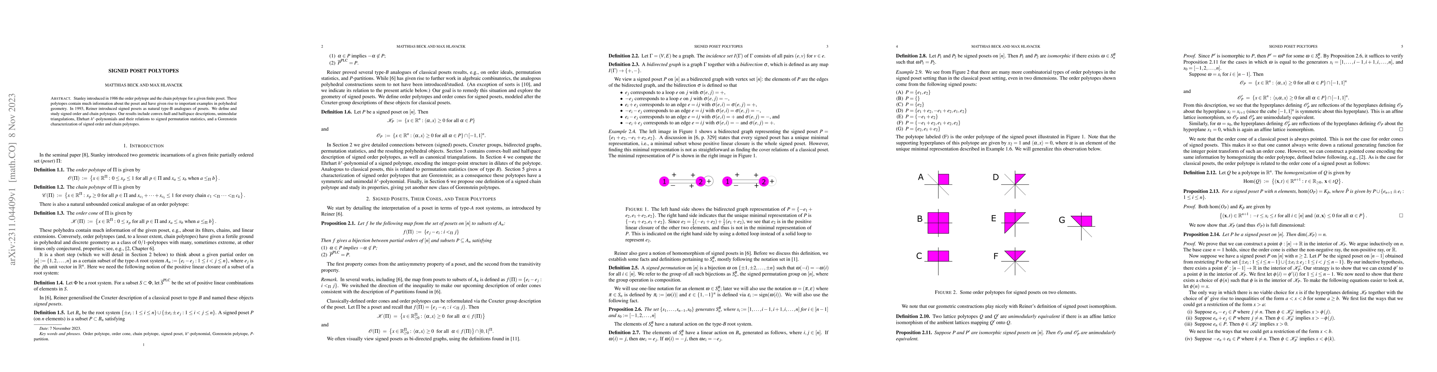Thumbnail for Signed Poset Polytopes