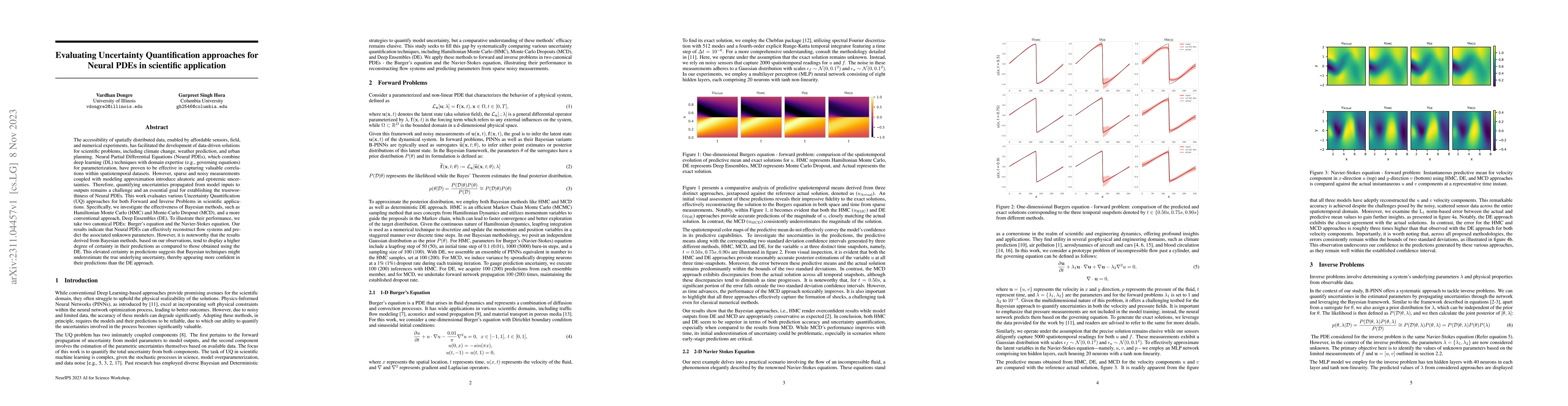Thumbnail for Evaluating Uncertainty Quantification approaches for Neural PDEs in
  scientific applications