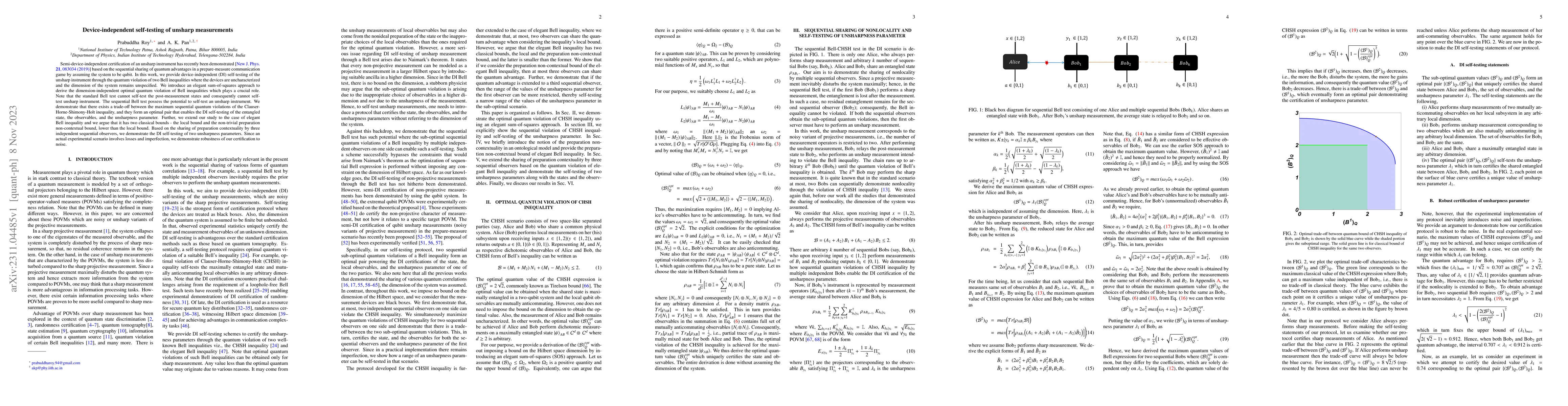 Thumbnail for Device-independent self-testing of unsharp measurements