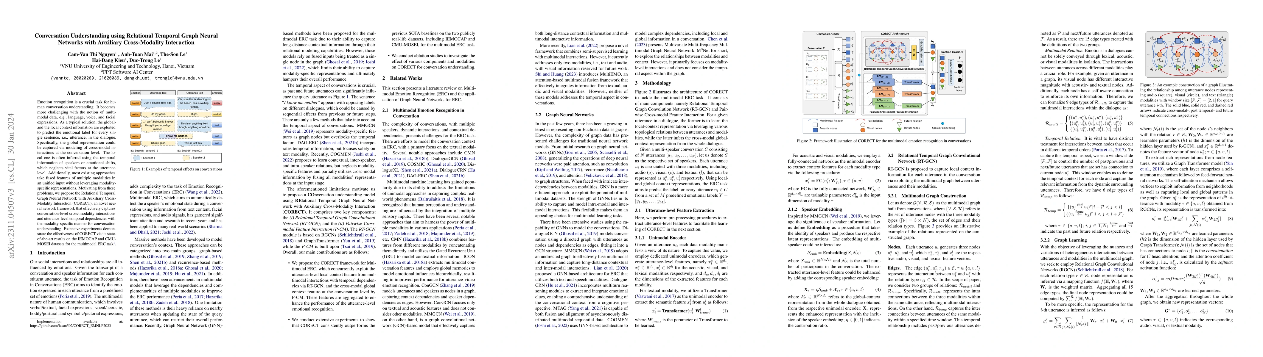 Thumbnail for Conversation Understanding using Relational Temporal Graph Neural
  Networks with Auxiliary Cross-Modality Interaction