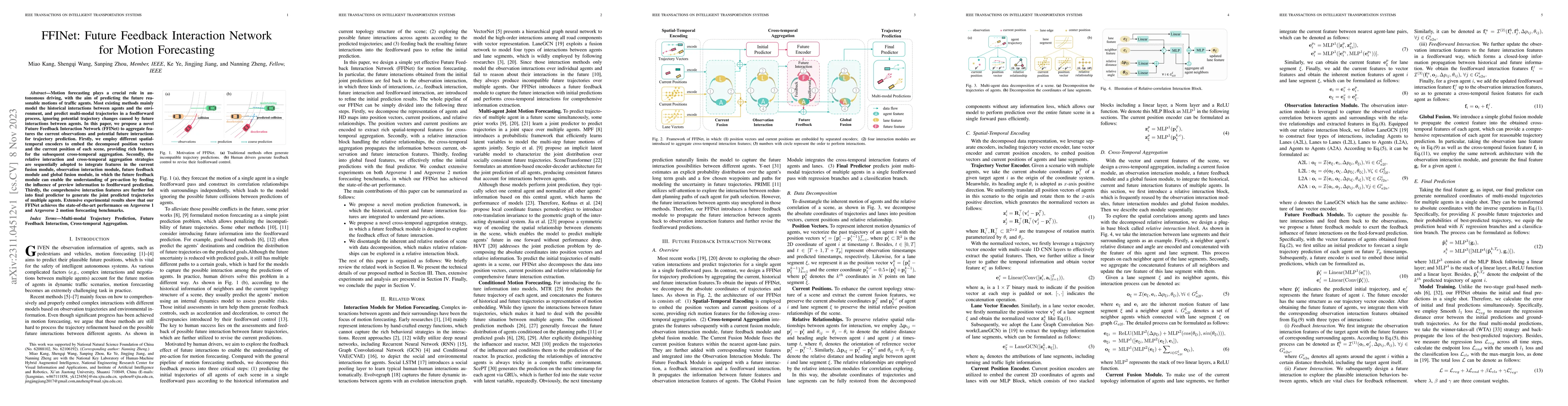 Thumbnail for FFINet: Future Feedback Interaction Network for Motion Forecasting