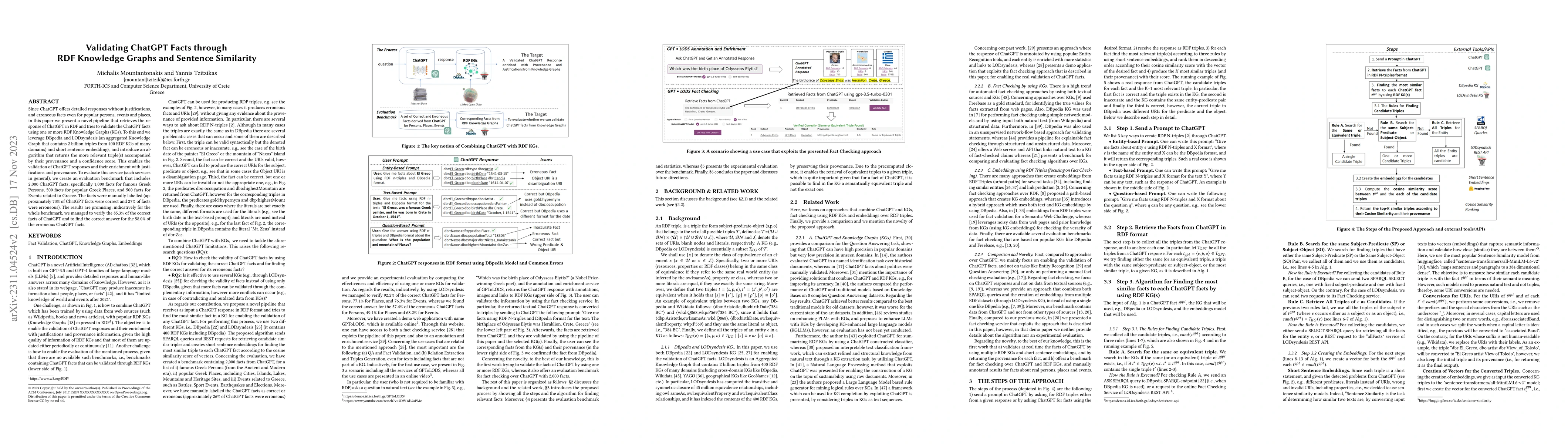 Thumbnail for Validating ChatGPT Facts through RDF Knowledge Graphs and Sentence
  Similarity
