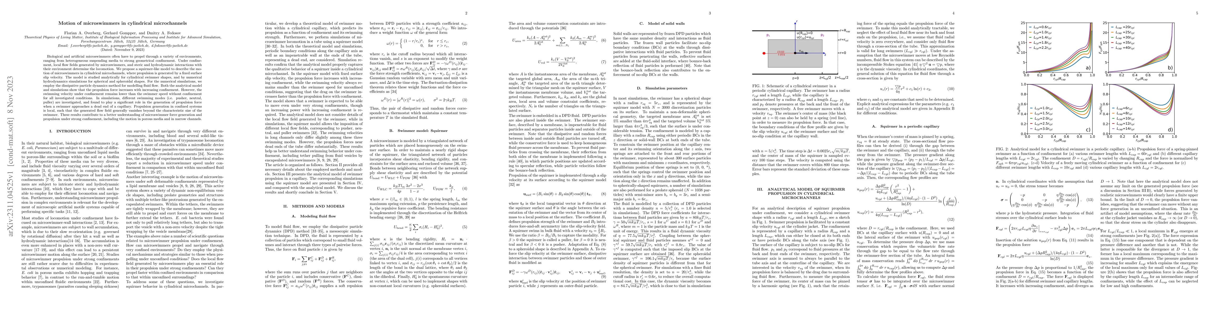 Thumbnail for Motion of microswimmers in cylindrical microchannels