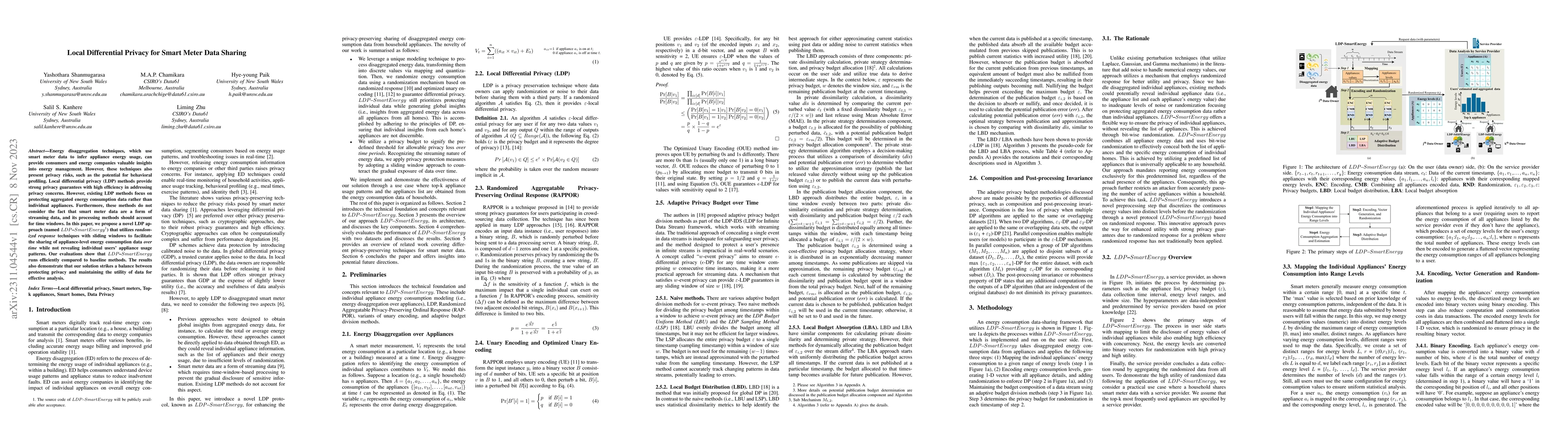 Thumbnail for Local Differential Privacy for Smart Meter Data Sharing