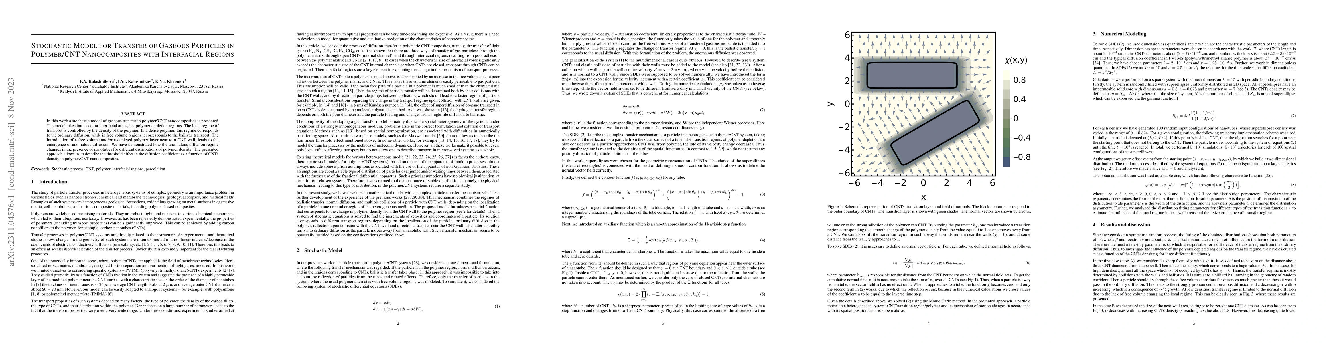 Thumbnail for Stochastic model for transfer of gaseous particles in polymer/CNT
  nanocomposites with interfacial regions