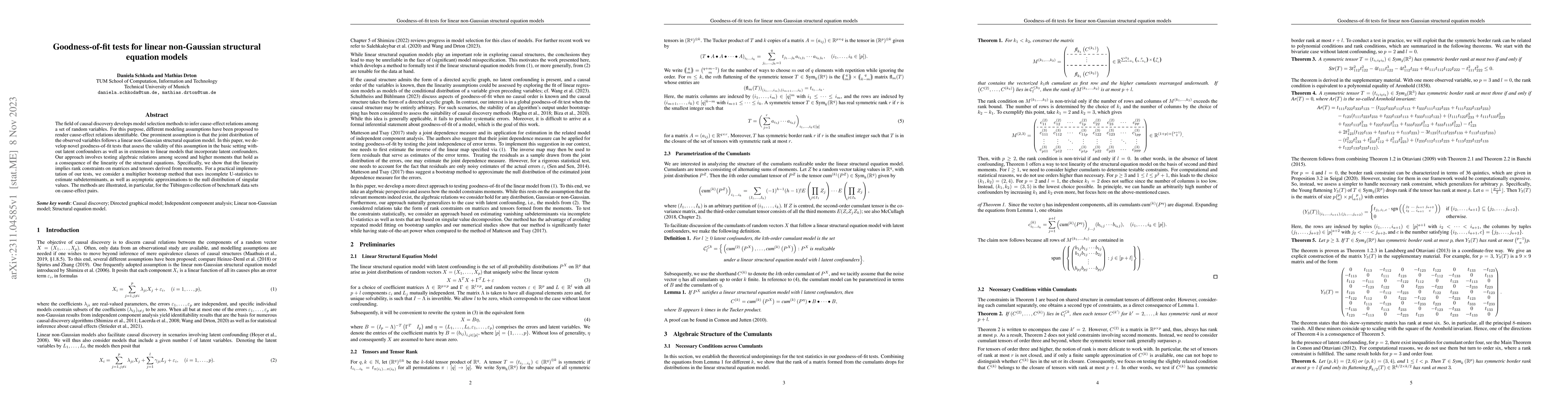 Thumbnail for Goodness-of-Fit Tests for Linear Non-Gaussian Structural Equation Models