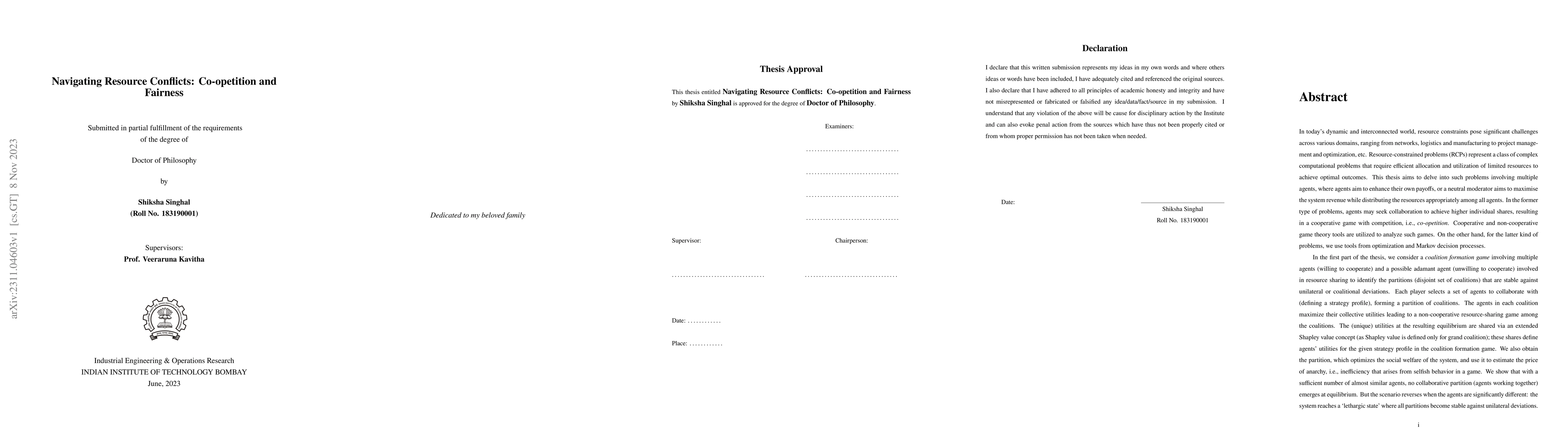 Thumbnail for Navigating Resource Conflicts: Co-opetition and Fairness