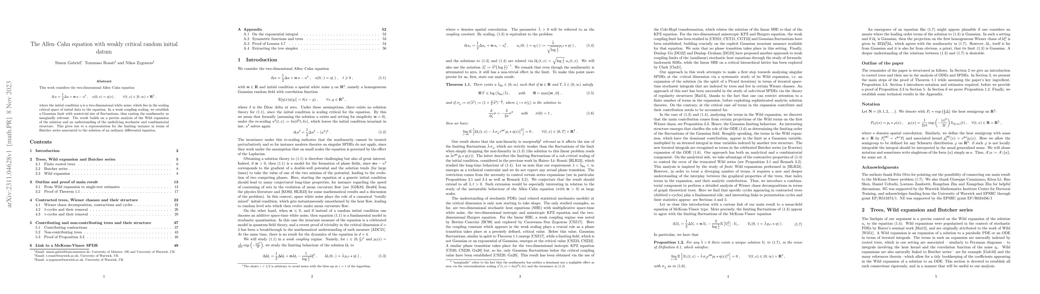 Thumbnail for The Allen-Cahn equation with weakly critical random initial datum