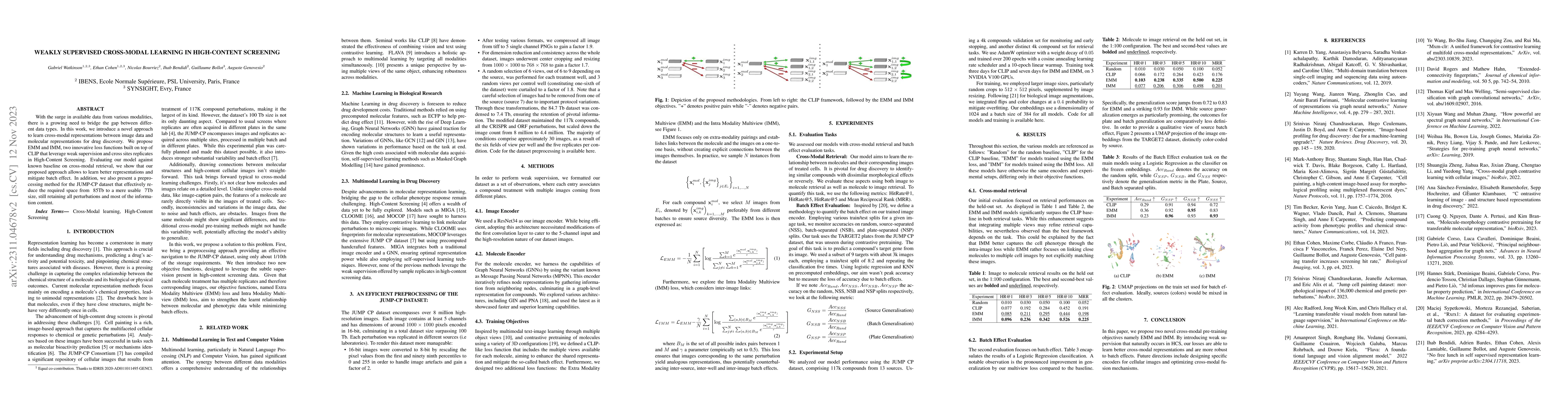 Thumbnail for Weakly supervised cross-modal learning in high-content screening