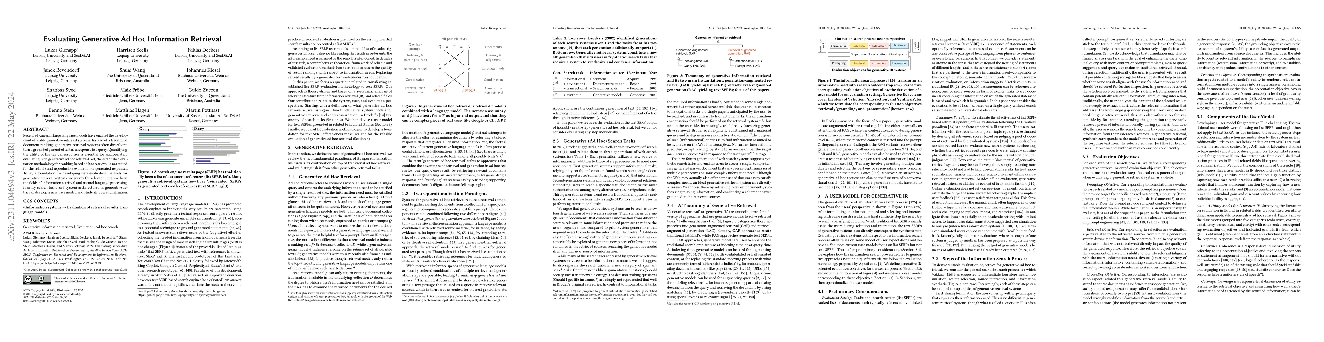Thumbnail for Evaluating Generative Ad Hoc Information Retrieval