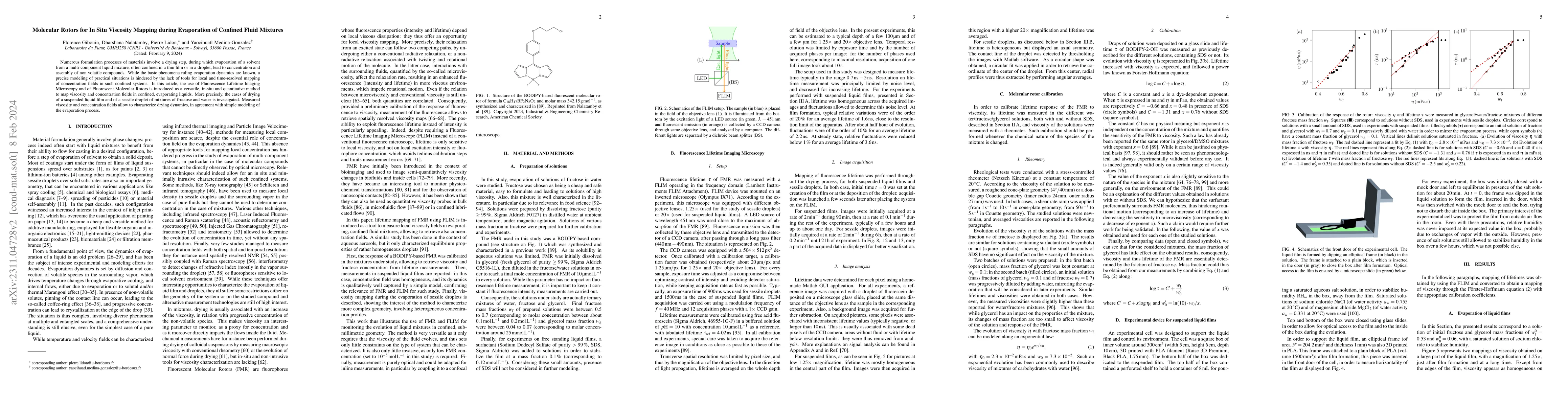 Thumbnail for Molecular Rotors for In Situ Viscosity Mapping during Evaporation of
  Confined Fluid Mixtures