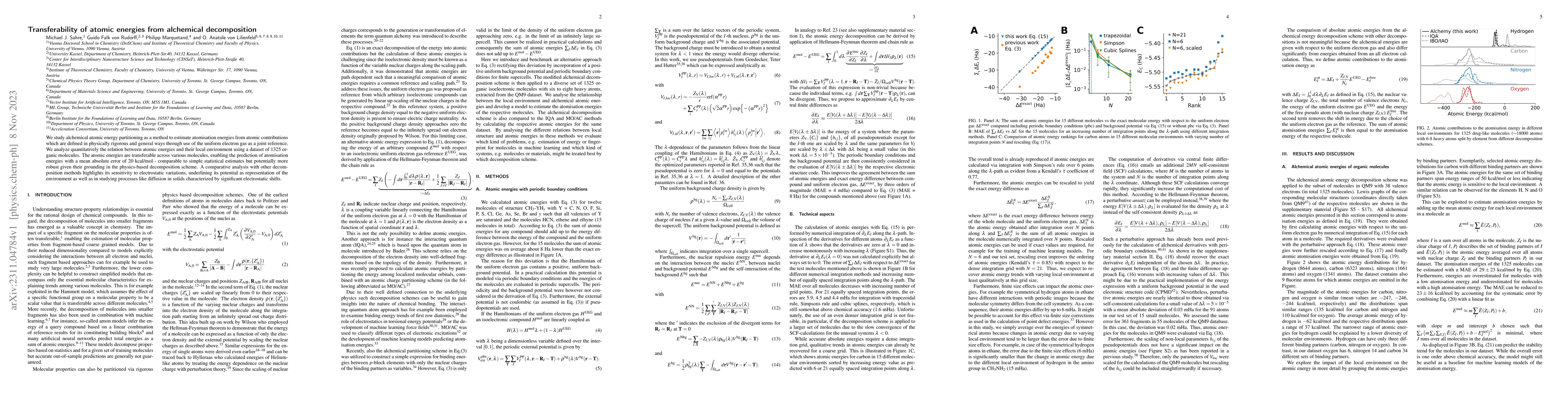 Thumbnail for Transferability of atomic energies from alchemical decomposition