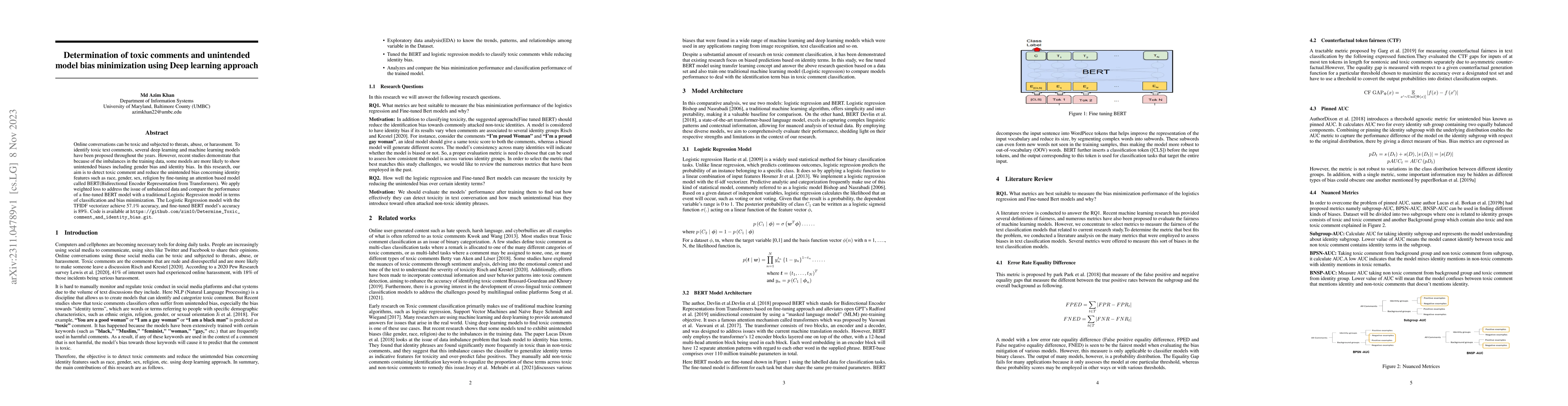 Thumbnail for Determination of toxic comments and unintended model bias minimization
  using Deep learning approach