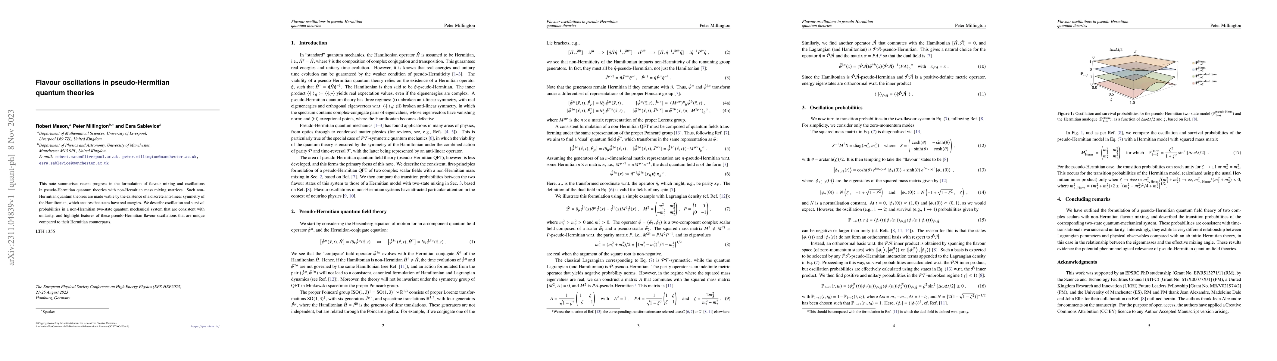 Thumbnail for Flavour oscillations in pseudo-Hermitian quantum theories