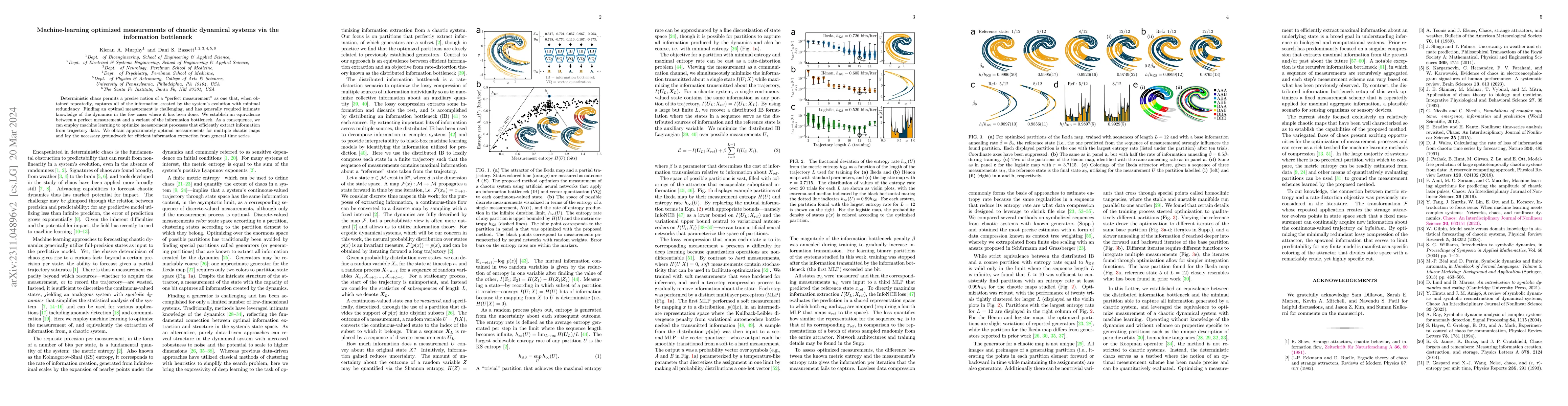 Thumbnail for Machine-learning optimized measurements of chaotic dynamical systems via
  the information bottleneck