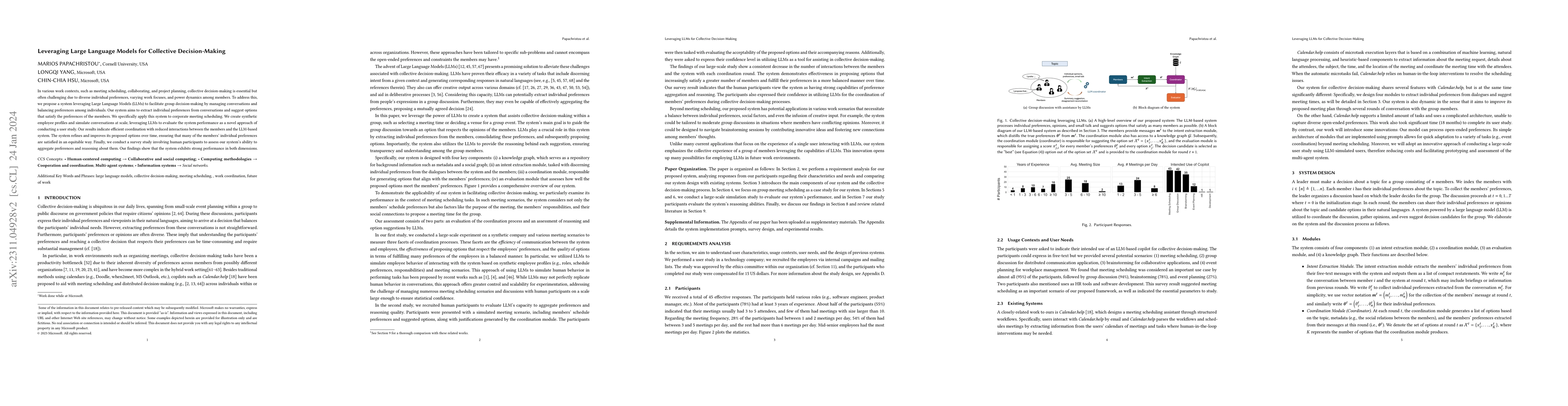Thumbnail for Leveraging Large Language Models for Collective Decision-Making