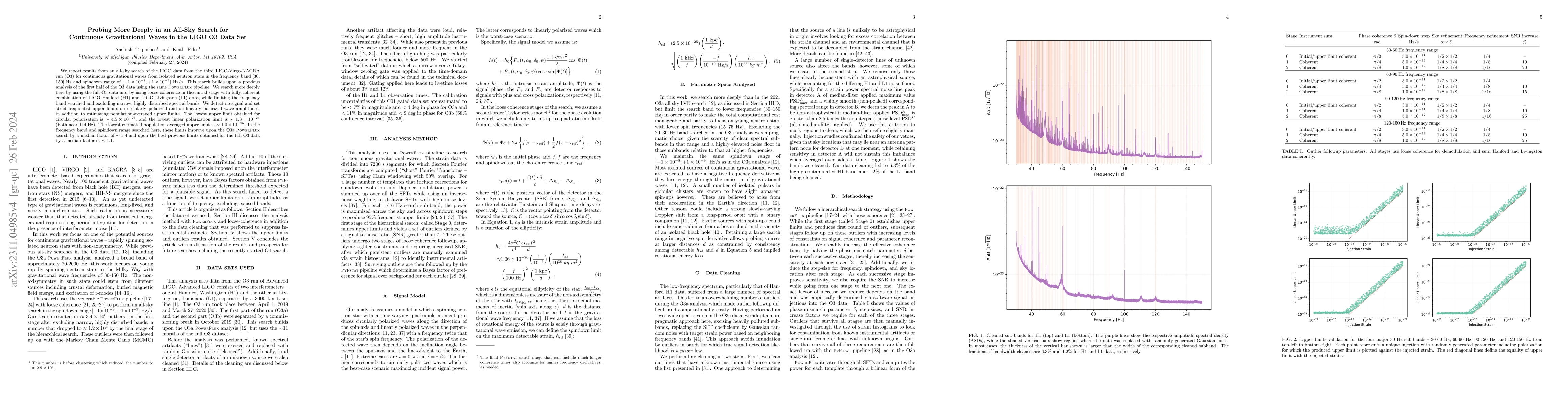 Thumbnail for Probing More Deeply in an All-Sky Search for Continuous Gravitational
  Waves in the LIGO O3 Data Set