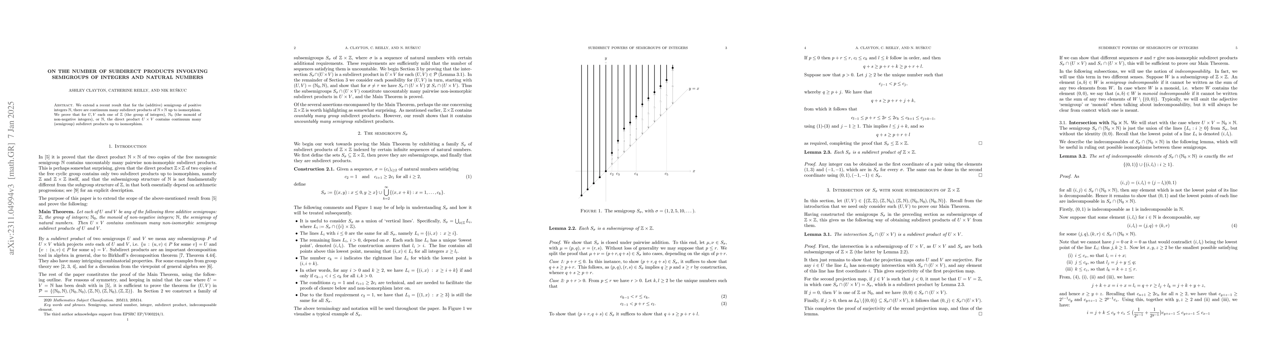 Thumbnail for On the number of subdirect products involving semigroups of integers and
  natural numbers