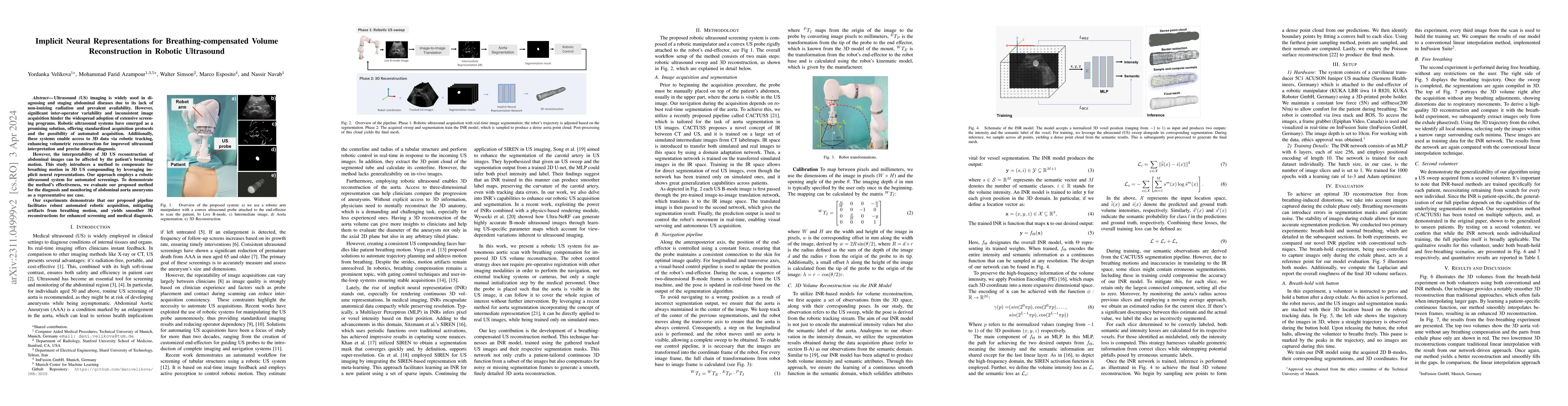 Thumbnail for Implicit Neural Representations for Breathing-compensated Volume
  Reconstruction in Robotic Ultrasound