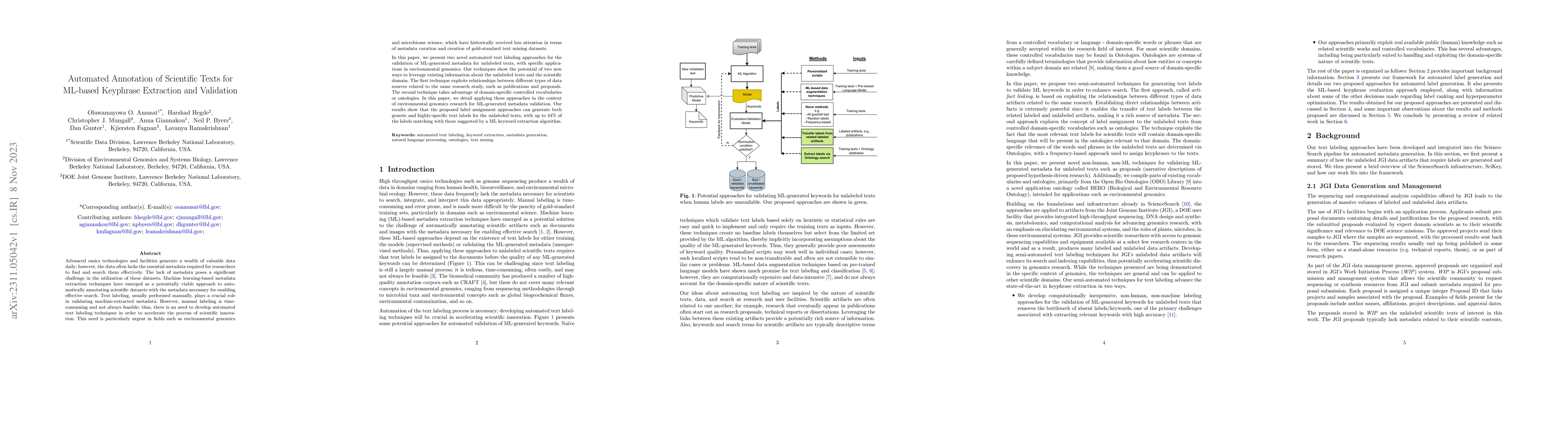 Thumbnail for Automated Annotation of Scientific Texts for ML-based Keyphrase
  Extraction and Validation