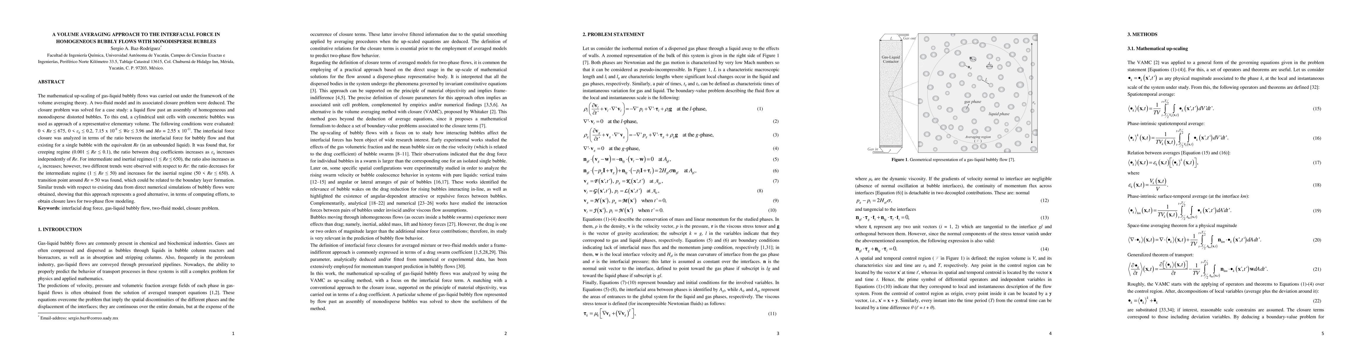 Thumbnail for A volume averaging approach to the interfacial force in homogeneous
  bubbly flows with monodisperse bubbles