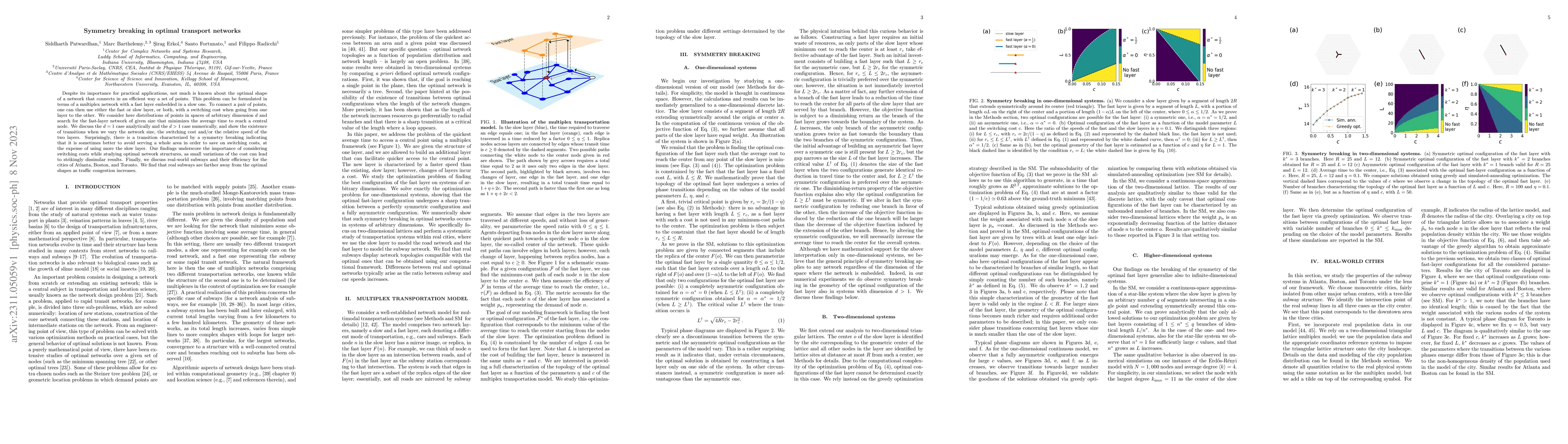 Thumbnail for Symmetry breaking in optimal transport networks